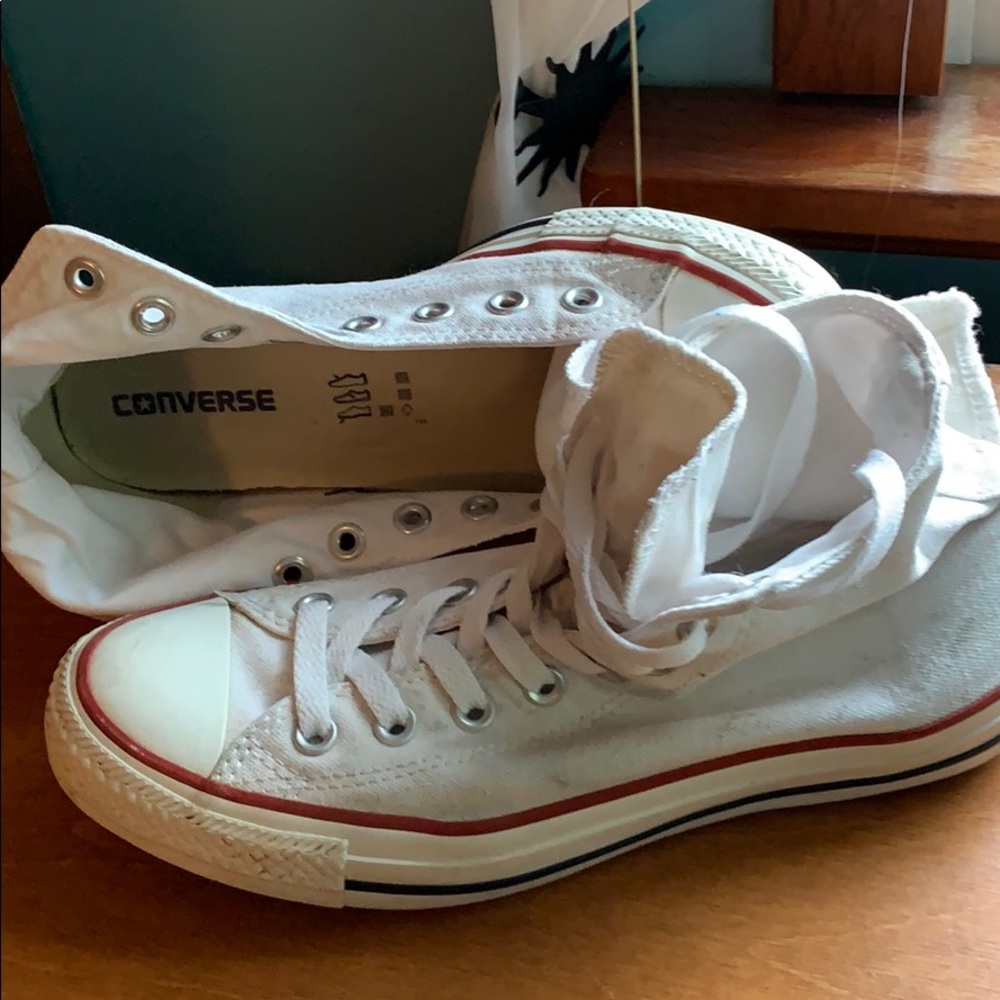 Ladies high top Converse All Star canvas sneakers